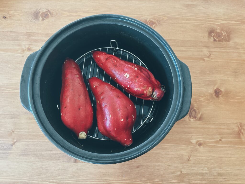 月に２回ほどセラポットで作る焼き芋