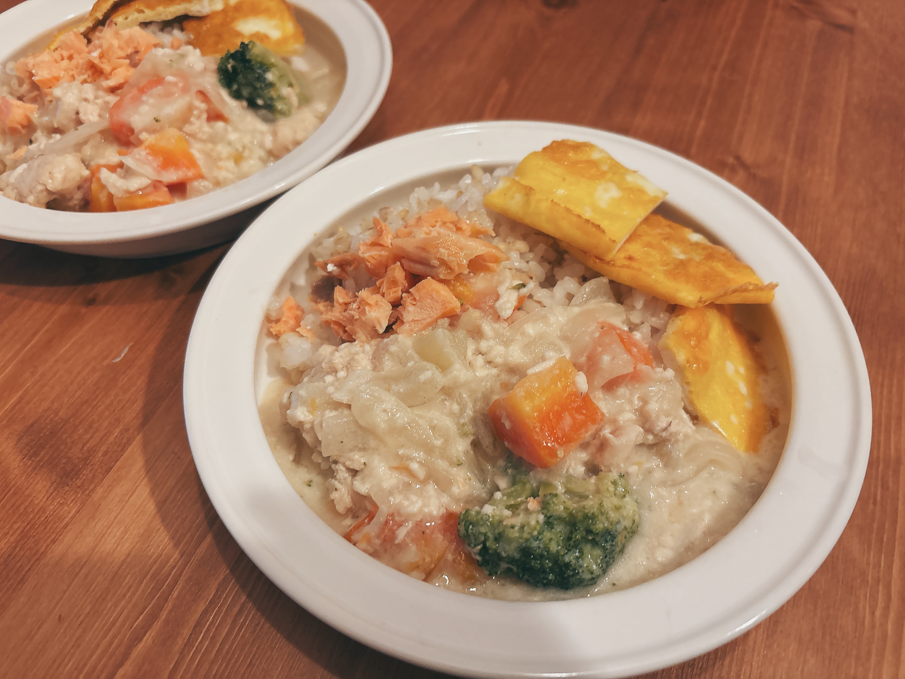 夜の残り物のシチュー