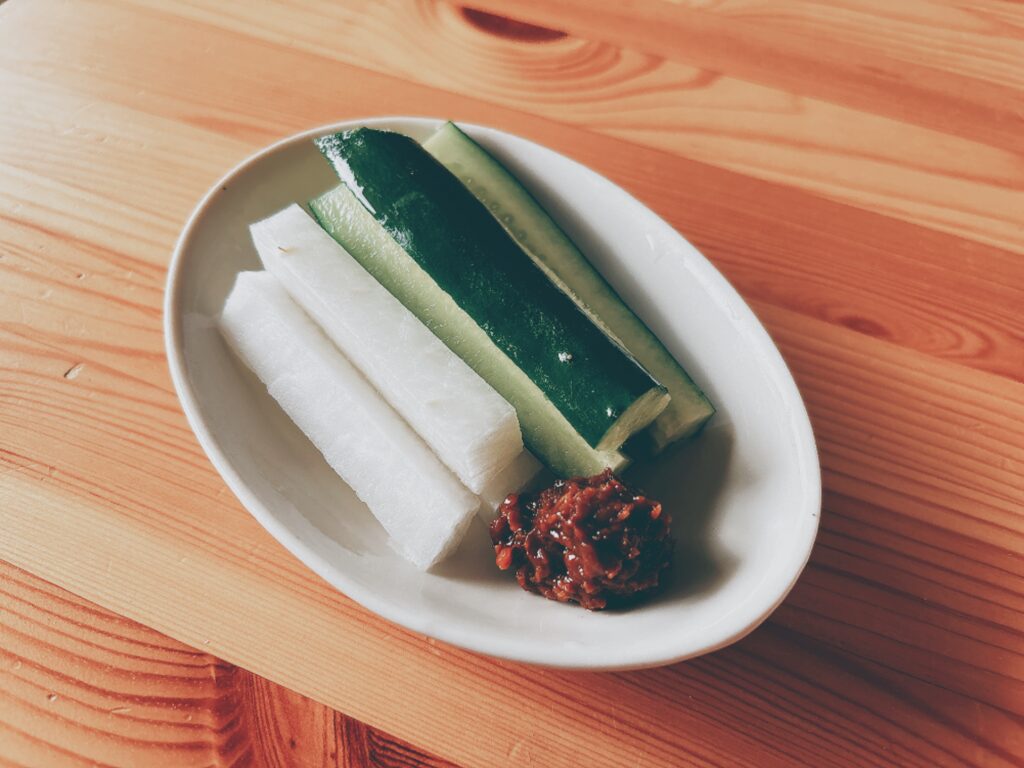 生野菜としょうゆ醤