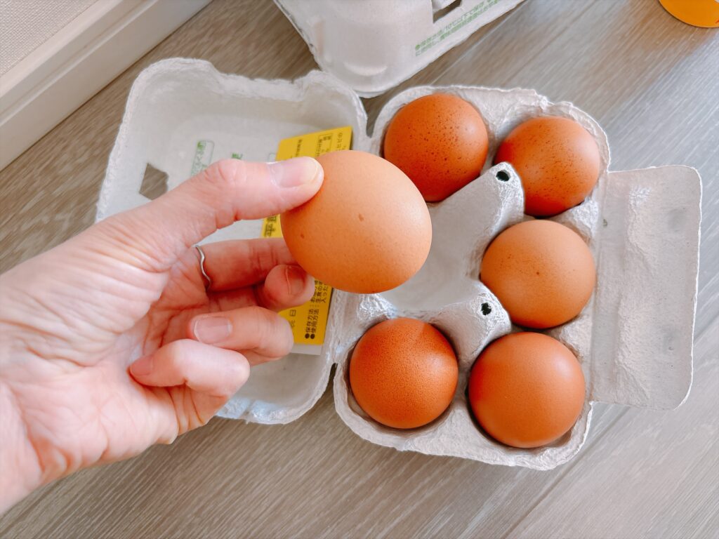 届いたたまごの割れチェック