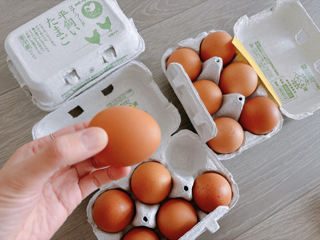 平飼いたまごの割れチェック